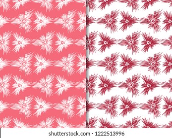 seamless abstract needle pattern hand drawn