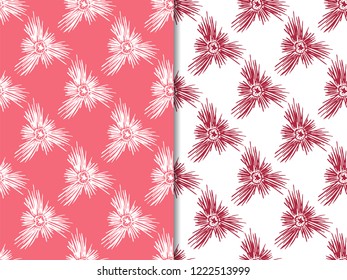 seamless abstract needle pattern hand drawn