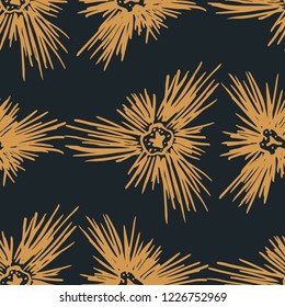 seamless abstract needle pattern hand drawn