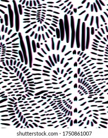 seamless abstract neon animal pattern 