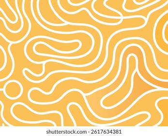 Seamless Abstract Organic Line Pattern - Minimalist Vector Design.