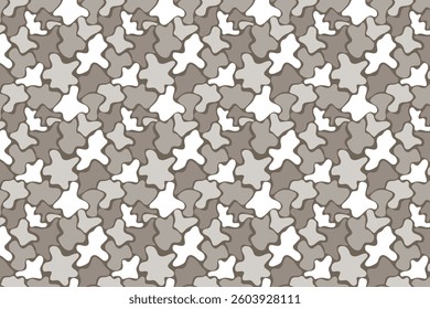 Seamless abstract organic pattern with irregular fluid shapes. Ideal for textile design, wallpaper, wrapping paper, backgrounds, and modern decorative elements.