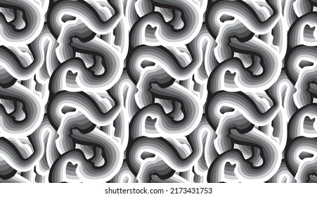 Seamless Abstract Organic Vector Pattern