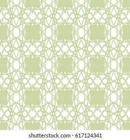 Seamless abstract ornament green on white background. Elegant vector pattern illustration for invitations, banknotes, diplomas, certificates, tickets and other papers or wrapping design 
