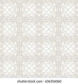 Seamless abstract ornament grey on white background. Elegant vector pattern illustration for invitations, banknotes, diplomas, certificates, tickets and other papers security or wrapping design 