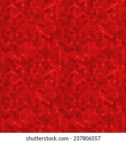 Seamless abstract ornament of the hexagons mosaic