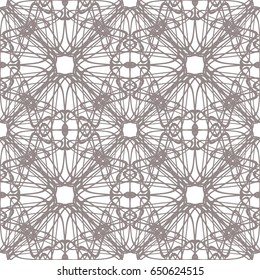 Seamless abstract ornament on white background. Elegant vector pattern illustration for invitations, banknotes, diplomas, certificates, tickets and other papers security or wrapping design 