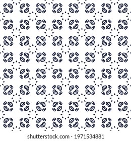 Seamless abstract ornament pattern. Vector gray and white background