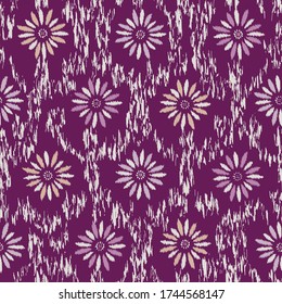 Seamless abstract ornamental flower pattern image.
