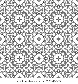 Seamless abstract ornamental pattern. Template for design