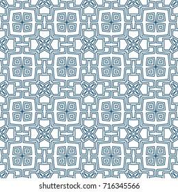 Seamless abstract ornamental pattern. Template for design