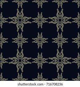 Seamless abstract ornamental pattern. Template for design