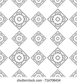 Seamless abstract ornamental pattern. Template for design
