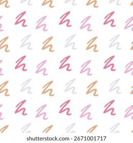 Padrão de traçado de pastel abstrato sem costura Fundo mínimo moderno para impressões têxteis, papel de embrulho e papelaria