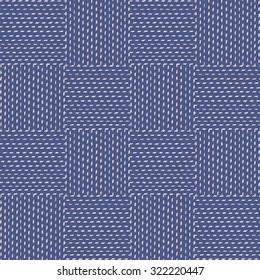 seamless abstract patchwork pattern in dark blue