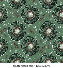seamless abstract pattern with african motif