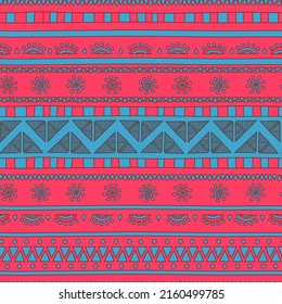 Seamless abstract pattern in African style. Vector illustration