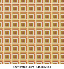 Seamless abstract pattern with arrows on button.