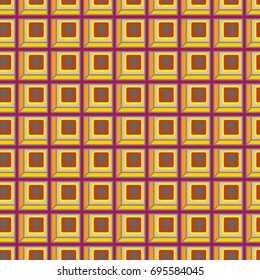 Seamless abstract pattern with arrows on button.