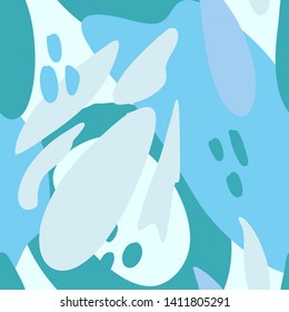Seamless abstract pattern. Abstract art print. Modern abstract design for paper, covers, postcards, fabrics, interior items and other users. Hand drawn illustration.