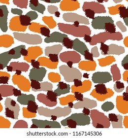 Seamless abstract pattern art. Texture with Hand Painted Crossing Brush Strokes for Print. Rustic texture background. Modern graphics. Vector illustration.