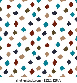 Seamless abstract pattern art. Texture with Hand Painted Crossing Brush Strokes for Print. Modern graphics. Vector illustration