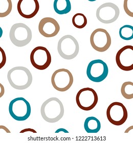 Seamless abstract pattern art. Texture with Hand Painted Crossing Brush Strokes for Print. Retro dotted 80s.Modern graphics. Vector illustration