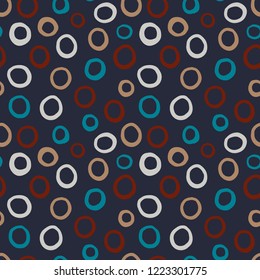 Seamless abstract pattern art. Texture with Hand Painted Crossing Brush Strokes for Print. Retro dotted 80s.Modern graphics. Vector illustration