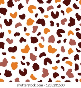 Seamless abstract pattern art. Texture with Hand Painted Crossing Brush Strokes for Print. Animal fur texture background. Modern graphics.Vector illustration.