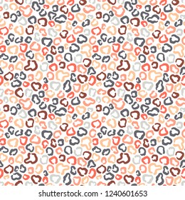Seamless abstract pattern art. Texture with Hand Painted Crossing Brush Strokes for Print. Animal fur texture background. Modern graphics.Vector illustration.
