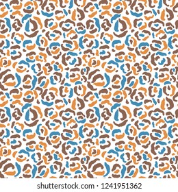 Seamless abstract pattern art. Texture with Hand Painted Crossing Brush Strokes for Print. Animal fur texture background. Modern graphics.Vector illustration.