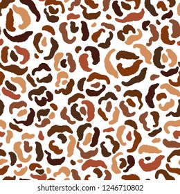 Seamless abstract pattern art. Texture with Hand Painted Crossing Brush Strokes for Print. Animal fur texture background. Modern graphics.Vector illustration.