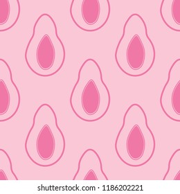 seamless abstract pattern with avocado