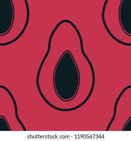 seamless abstract pattern with avocado