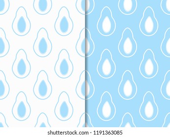 seamless abstract pattern with avocado
