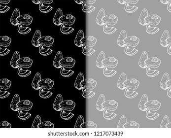 seamless abstract pattern with avocado