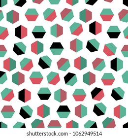 seamless abstract pattern background with colorful geometry