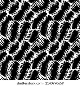 Seamless abstract pattern background. Decorative design freehand creative paint. Texture chaotic element.Vector illustration.