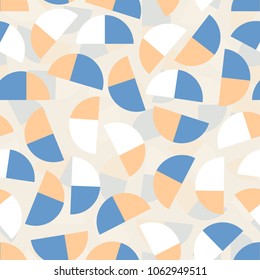 seamless abstract pattern background with geometry from circle