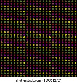Seamless abstract pattern background with a variety of colored circles.