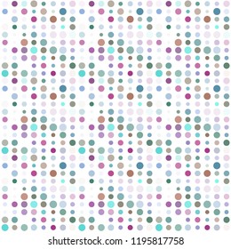 Seamless abstract pattern background with a variety of colored circles.