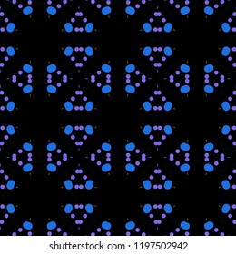 Seamless abstract pattern background with a variety of colored circles.