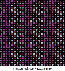 Seamless abstract pattern background with a variety of colored circles.