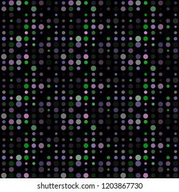 Seamless abstract pattern background with a variety of colored circles.