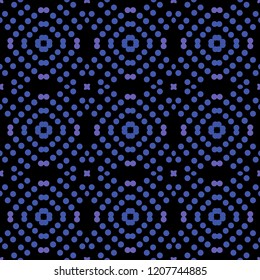 Seamless abstract pattern background with a variety of colored circles.