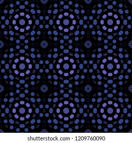 Seamless abstract pattern background with a variety of colored circles.
