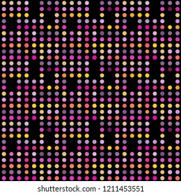 Seamless abstract pattern background with a variety of colored circles.