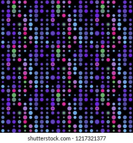 Seamless abstract pattern background with a variety of colored circles.