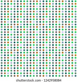 Seamless abstract pattern background with a variety of colored circles.