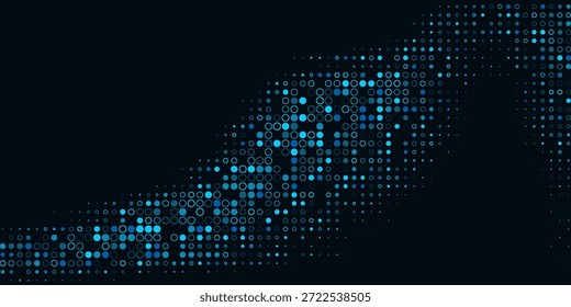 Fundo de padrão abstrato contínuo com uma variedade de círculos coloridos.